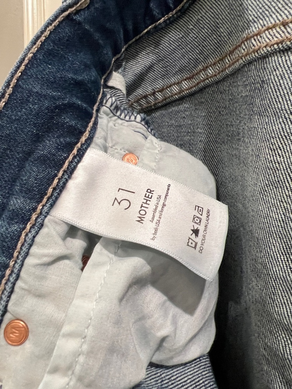 Mother Superior lil high waisted weekender skimp jeans size 31 - Picture 4 of 5
